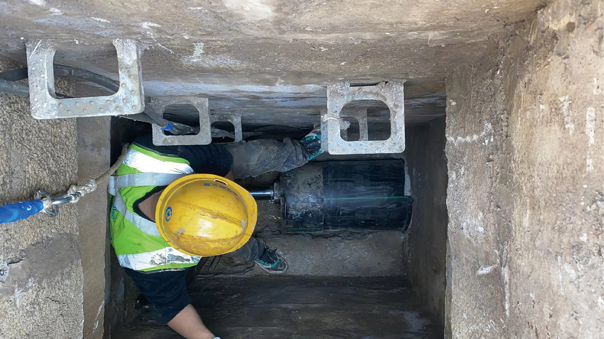 沙湖原种场HDPE短管内衬法